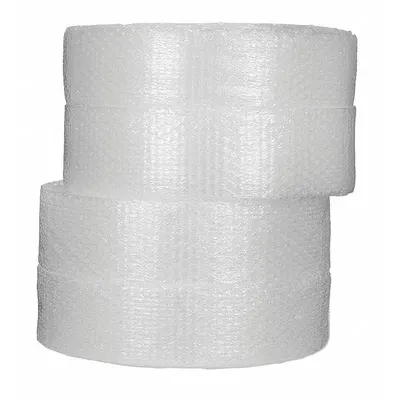 BUBBLE WRAP Bubble Rolls: 5/16 in Bubble Size, 24 in Roll Wd, 375 ft Roll Lg, Clear - Standard Bubble Rolls