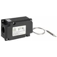 RAYCHEM Line Volt Mechanical Tstat: 40°F, Plastic, Fixed, 3°F, 125 to 480V AC Volt (MPN AMC-F5)