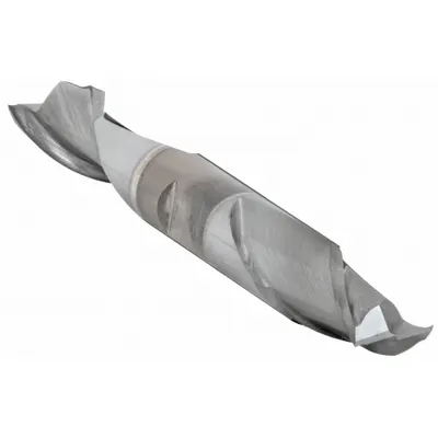 CLEVELAND Square End Mill: Cobalt, TiCN Coated, Double End, 2 Flute, 1/2" Mill Dia - Double-End Cobalt Square End Mills