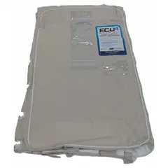 Particle containment envelope, 32 in wide by 62 in long, for isolating airborne debris in controlled industrial environments. Used during machining, assembly, or material handling to prevent contamination of sensitive equipment or clean areas.