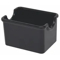 CARLISLE Sugar Packet Holder: Black, 2 1/4 in Overall Ht, 2 3/4 in Overall Wd, NSF Certified, Black (MPN 4550GR03)