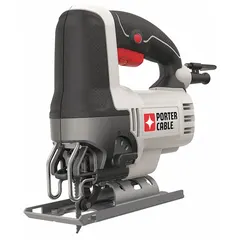 This D-handle corded jigsaw delivers up to 3,200 strokes per minute with a 13/16 in stroke length. The orbital action allows for faster cutting in wood, metal, plastic, and drywall. Suitable for remodeling, cabinetry, and general construction tasks requiring curved or straight cuts.