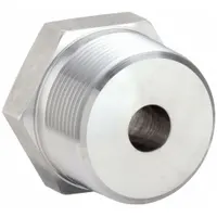 Metal Pipe Straight: Straight, 316 Stainless Steel, 1 1/2 in x 3/8 in, 3,600 psi, 1 37/64 in Lg (MPN 1-1/2 X 3/8 PTR-SS)
