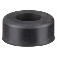 This door-mounted bumper stop prevents doors from swinging too far, protecting walls and adjacent surfaces. With a width of 5/8 in and overall height of 5/16 in, it is suitable for use in industrial facilities, warehouses, and commercial buildings