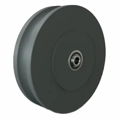 HAMILTON U-Groove Wheel, 8 in Dia, 2 in Wd, 1/2 in Axle, 2000 lb Capacity - U-Groove Wheels
