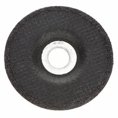 This aluminum oxide grinding wheel is designed for general purpose grinding on carbon and stainless steel. The depressed center Type 27 wheel measures 6 inches in diameter, 1/4 inch thick, with a 5/8"-11 arbor. It is suitable for stock removal, weld grinding, and edge chamfering in metal fabrication and maintenance tasks.