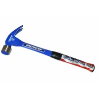 Claw Hammer: Steel, Textured Grip, Steel Handle, 22 oz Head Wt, 16 in Overall Lg, 1 in Face Dia (MPN R404ML)