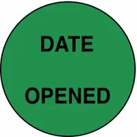 Label: 3/4 in Dia, Green, Circle, Paper, English, 1,000 PK (MPN 140525)
