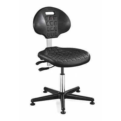 BEVCO Cleanroom Task Chair: Polyurethane, Armless, Ht Range 15 in to 20 in, 18 1/2 in Seat Wd - Polyurethane ESD & Cleanroom Chairs