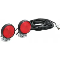 GROTE Trailer Lighting Kit: Incandescent, Trailer Light, Red, Round, 4 in Overall Dia, 4 Pole (MPN 65402-4)