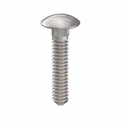 USA INDUSTRIALS Carriage Bolt: Square Neck, #10-24 Thread Size, 1 in lg, Stainless Steel - 18-8 Stainless Steel Square Neck Carriage Bolts