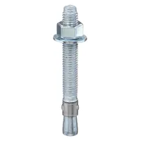 RED HEAD Wedge Anchor: 7 in Overall Lg, 3/8 in Dia, 3/8"-16 Thread Size, 3 7/8 in Thread Lg, 50 PK (MPN WS-3870)