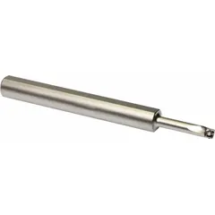 Left-hand indexable boring bar with positive rake geometry for internal turning operations. Designed for precision boring of holes in metalworking applications, it accepts indexable inserts for efficient material removal.