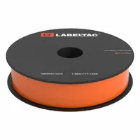 LabelTac Pro Model High Temp Supply: 1 in x 100 ft, Vinyl, Orange (Gloss), Indoor/Outdoor (MPN LT106HT)