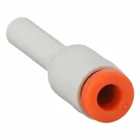 SMC Push-Fit Adapter Fitting: 1/8 in OD x 5/32 in OD Size, Push-to-Connect x Push-to-Connect, Brass (MPN KQ2R01-03A)