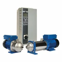This constant pressure booster pump from GOULDS is designed to maintain steady water pressure in applications such as water supply boosting, irrigation, and pressure boosting in multi-story buildings. It operates on single-phase 230V AC power and delivers a maximum pressure boost of 82 psi.