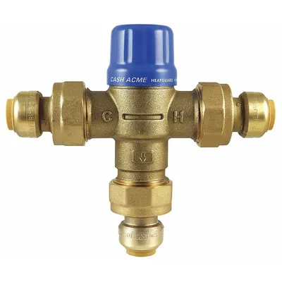 CASH ACME Point-of-Use Mixing Valve, 3/4 in Outlet, HG110D - Point-of-Use Mixing Valves