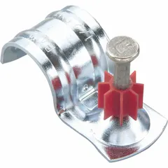 Pack of 50 pins for use with powder-actuated tools. Each pin has a 1 in overall length, 0.3 in head diameter, and 9/64 in shank diameter. Designed for fastening materials to concrete, steel, or masonry in construction and industrial applications.