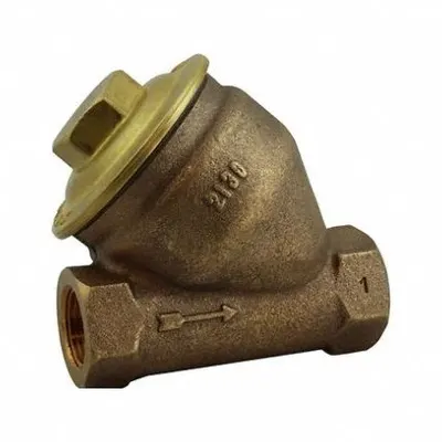 NICHOLSON Steam Trap: Bronze Body, Angle Design, 8,200 lb/hr, 1 in FNPT Inlet - Bronze Angle Thermostatic Steam Traps