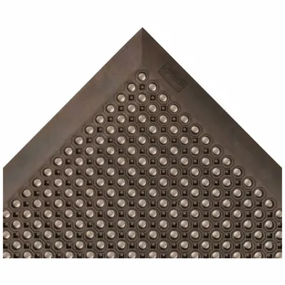 NOTRAX Entrance Mat: Smooth Top Drainage, Outdoor, Heavy, 4 ft x 6 ft, 1/2 in Thick - Smooth-Top Drainage Scraper Mats