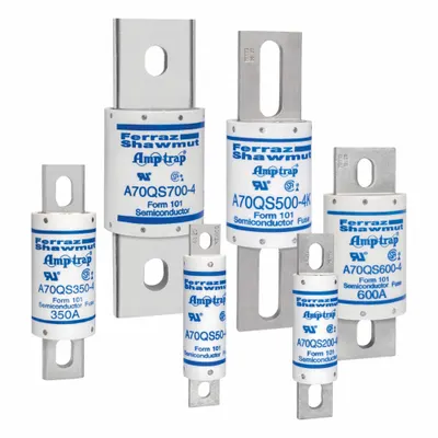 MERSEN A70QS800-4IL Fast-Acting Bolt-On Fuse, 800 A, 700 V AC/DC, Indicating - Fast-Acting Bolt-On Fuses