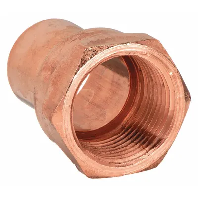 NIBCO 6032 2 Wrot Copper Tube Fitting, FTG x FNPT, 2 in CTS x 2 in Pipe - Wrot Copper Tube Fittings