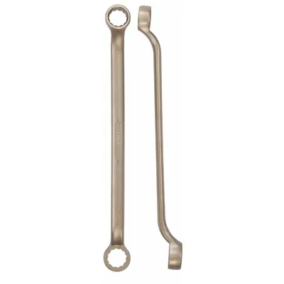 AMPCO Box End Wrench: Natural, 1 1/4 in_1 3/16 in Head Size, 13 in Overall Lg - SAE, Double End, 12-Point, Box End Nonsparking Wrenches