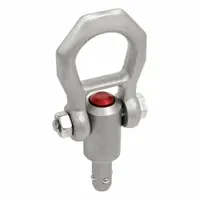 This corrosion-resistant quick-release pivot-only hoist ring is constructed from stainless steel. It has a load limit of 337 lbf and an 8 mm pin diameter. Suitable for lifting and positioning applications where temporary attachment and corrosion resistance are required