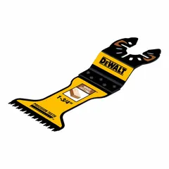 This open-back universal OIS mounted blade is designed for precision cutting in wood. With a 1 3/4 in blade width and carbon steel construction, it is suitable for flush cuts, plunge cuts, and detail work in woodworking and renovation applications.