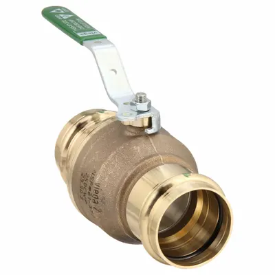 VIEGA PROPRESS 2 in Bronze Ball Valve, Press x Press, Locking Lever Handle - Bronze Ball Valves