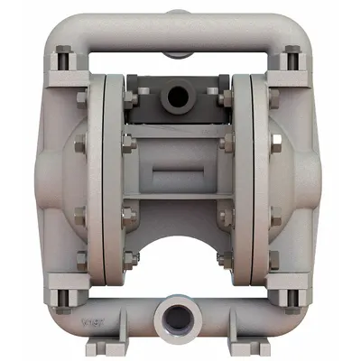VERSAMATIC Double Diaphragm Pump: 316 Stainless Steel, 1/2 in, Tri-Clamp, 12 gpm - FDA-Compliant AODD Pumps
