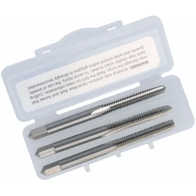 CLEVELAND Tap Kit: #2-56 UNC, H2 / 2B, 3 Flute - Three-Piece Hand Tap Sets