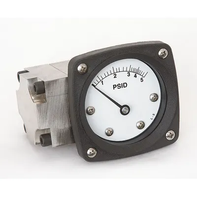 MIDWEST INSTRUMENT Model 142 Differential Pressure Gauge - Medium & High Operating Pressure Differential Gauges