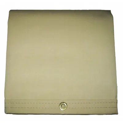 MAURITZON Tarp: 9.5 ft Lg, 7.33 ft Wd, Heavy Duty, 20 mil, Vinyl, Tan, 14.5 oz/sq yd - Vinyl Tarps