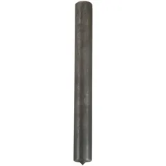 Round transfer punch with a plain grip, designed for transferring hole locations from patterns to workpieces. Overall length 5 in, taper length 1/8 in. Suitable for metalworking, machining, and fabrication tasks requiring precise alignment for drilling or assembly.