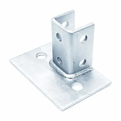 VAST V62SQEG Post Base for Single Strut Channels - Post Bases for Single Channels