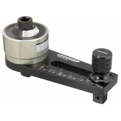 Mountable torque multiplier with a 1:5.5 gear ratio, 3/4 in female input square drive, and 1 in male output square drive. Maximum rated input is 410 ft-lb. Used for tightening or loosening high-torque fasteners in heavy equipment assembly, maintenance, and industrial bolting applications.