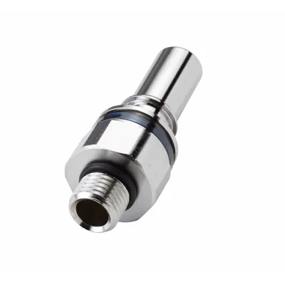 CPC Quick Connection Coupling: Straight, 1/4 in Pipe Size, Cool Blue, Quick Disconnect - Chrome-Plated Brass Quick-Disconnect Tube Fittings