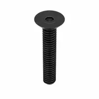 Socket Flat Head Screw: 1/4"-20 Thread Size, 1 1/4 in Lg, Flat, Black Oxide, Alloy Steel, 100 PK (MPN 25C125KFC)