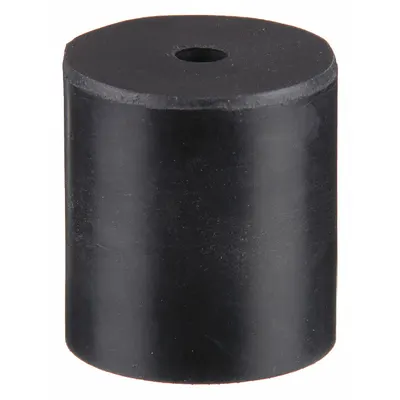 OEM Bumper Door Stop: Door-Mounted, 13/16 in Wd, 13/16 in Overall Ht, Black - Standard Door Stops