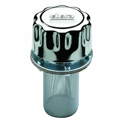 ELESA Filter Breather Vent, Flanged Mounting, 6 Bolt Holes – 72 mm Dia., Steel - Filter Breather Vents