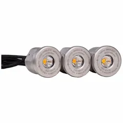 LED fountain lighting system for underwater illumination in ponds, water features, and fountains. Operates at 19W and 120V AC with a 250 ft cord. Includes three LED bulbs for energy-efficient, low-maintenance lighting.