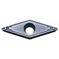 Diamond indexable turning insert for precision machining of non-ferrous materials such as aluminum alloys, copper, and plastics. Suitable for finishing and semi-finishing operations on CNC lathes, providing tight tolerances and superior surface finish