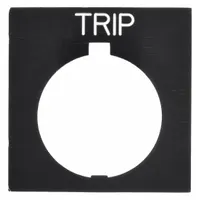 Legend Plate: 30 mm Panel Mounting Size, Rectangular, 1 in Overall Ht x 1 1/2 in Overall Wd (MPN HT8SP84)