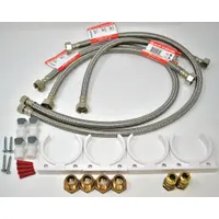This metal install kit is designed for mounting DSU-H sinks in water filter systems. It includes all necessary components for sink installation. Suitable for use with compatible under-sink filtration setups