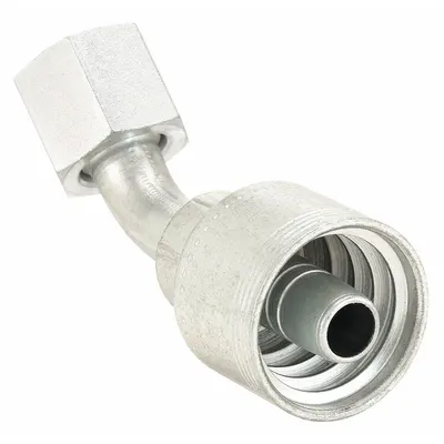 AEROQUIP 45° Elbow Crimp Hydraulic Hose Fitting - Aeroquip Crimp Hydraulic Hose Fittings with ORS Connection