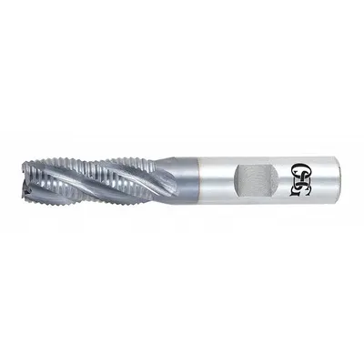 OSG Roughing End Mill: Cobalt, TiCN Coated, 3 Flute, Fine Pitch, 5/16" Mill Dia - General Purpose Cobalt Roughing End Mills