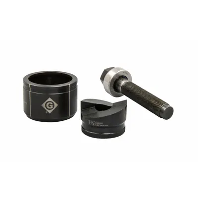 GREENLEE Round Knockout Punch & Die Set, 1-61/64 in, K2BB-1-1/2 - Greenlee Knockout Punches & Dies