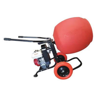 KUSHLAN PRODUCTS 6 cu ft Gas-Powered Concrete Mixer (600Gas-L) - Gas-Powered Cement Mixers