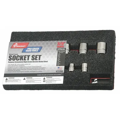 ABILITY ONE 11-Piece SAE Socket Set - SAE & Metric Socket Sets